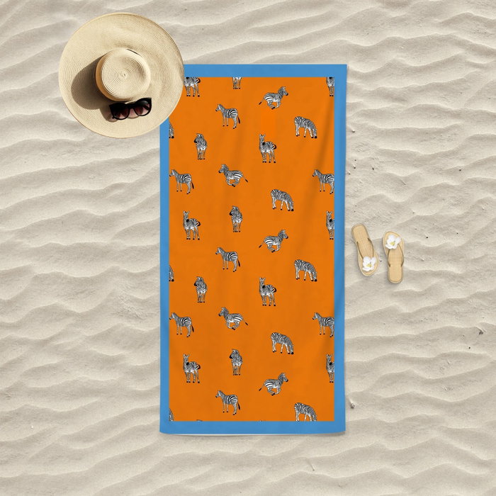Mijölnir Toalla de Playa Zebra - Naranja Mijölnir Toalla de Playa Zebra - Naranja